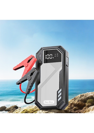Go Des Gd-b635 Led Işıklı Araç Akü Acil Durum Takviye Güç Kaynağı 12v Siyah