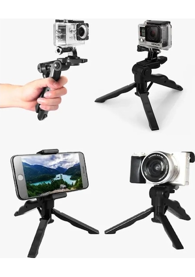 Oem Marka Trp01 Kamera Ve Telefonlar İçin Mini Tripod Siyah