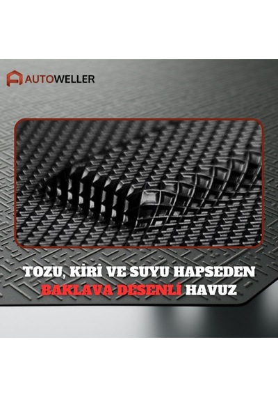 Fiat Palio 2003-2011 Uyumlu Havuzlu Oto Paspas Panelvan 3 Kapı