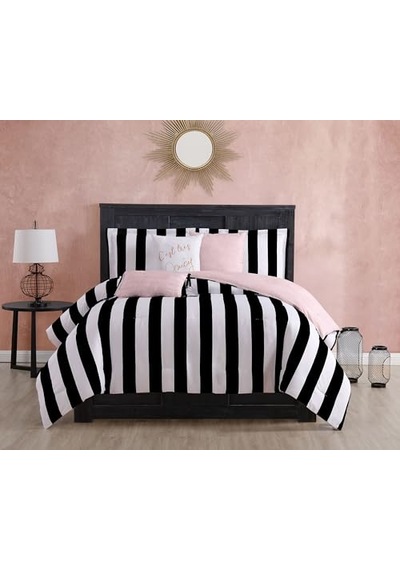 Jyz010171 Cabana Çizgili 6 Parça Ters Çevrilebilir Set Canaba Çizgili Siyah Genel