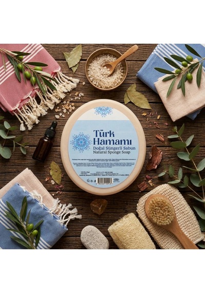 Türk Hamamı Doğal Süngerli Sabun 120g - Geleneksel Arınma Ve Ferahlık Diğer