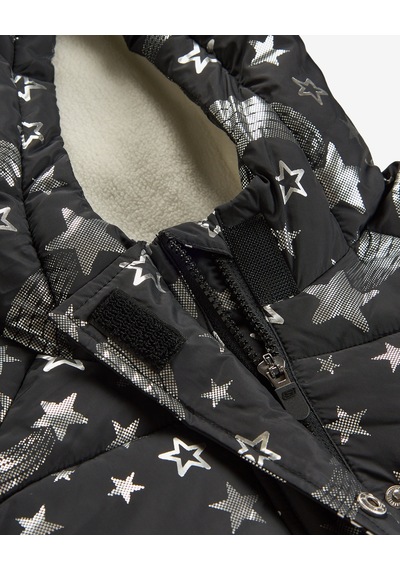 Skechers G Puffer Halley Jacket Büyük Kız Çocuk Siyah Mont Sk2620131-3817