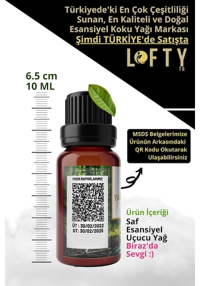 Lofty Limon Uçucu Yağ Buhurdanlık Esansı 10 ML