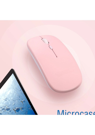 Microcase Tablet Ve Telefonlar İçin Bluetooth Touchpad Klavye Ve Mouse Set Pembe- Al5398 Pembe