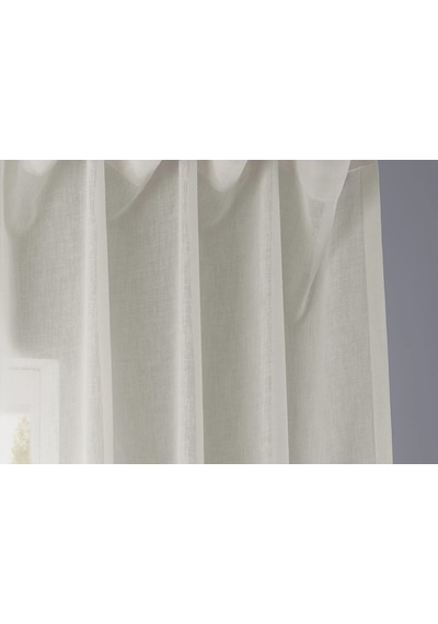 Evdepo Home Kullanıma Hazır Keten Tül Perde (541071453)
