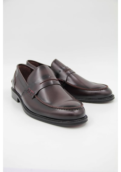 Carfier 0116 Erkek Klasik Ayakkabı - Bordo-bordo