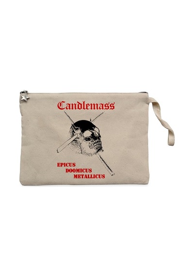 Candlemass Epicus Doomicus Metallicus Krem Cüzdan / El Çantası Krem