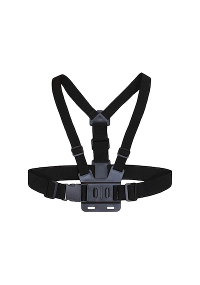 Tüm Aksiyon Kameralara Uyumlu Göğüs Bandı Askısı Chest Mount Siyah