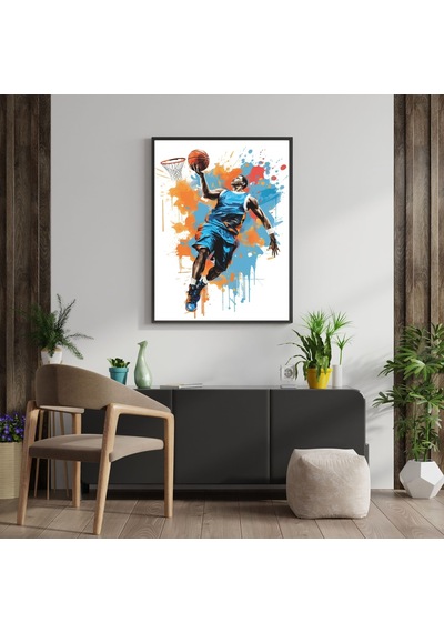 Splash Dunk 3'lü Set Çerçeveli Tablo Siyah Renk 21 X 30 Boyut/ebat
