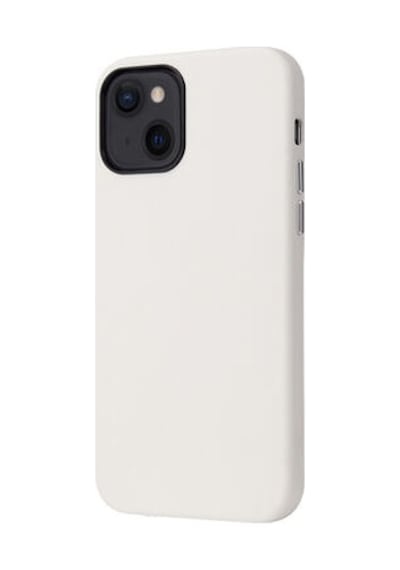 Apple Uyumlu iPhone 13 Wireless Şarj Destekli Ve Kadife Kaplamalı Premium Pu Deri Kapak Ryc/eyzi Beyaz