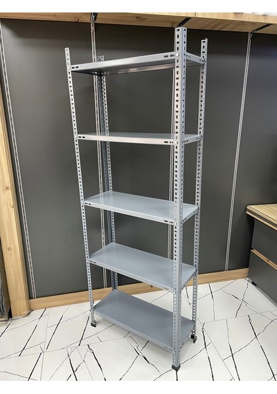 Uzmangrupraf Uzman Grup Raf Arşiv Raf-5 Raflı 2Metre 43X75 Çelik Raf-Depo Rafı