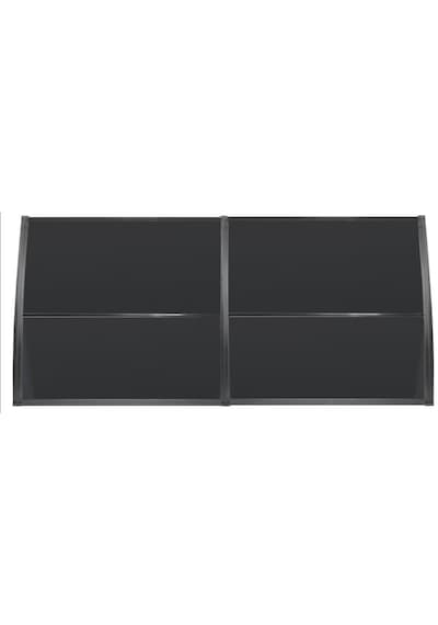 Lupın Kapı Pencere Üstü Pratik Sundurma 105x240 - Siyah