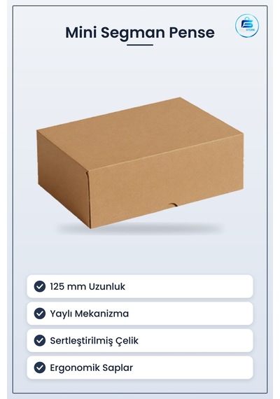Mini Segman Pense 125 Mm Yaylı Hassas Uç Ergonomik Otomotiv Bisik