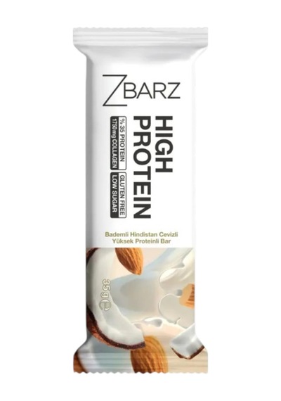 Zbarz Protein Bar - Badem & Hindistan Cevizli 35 G E
