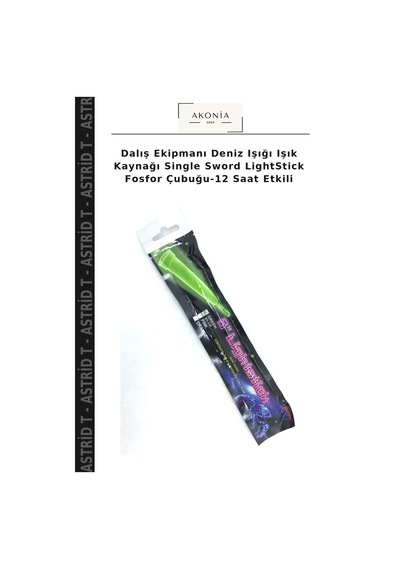 Dalış Ekipmanı Deniz Işığı Işık Kaynağı Single Sword Lightstick Fosfor Çubuğu-12 Saat Etkili Çok Renkli