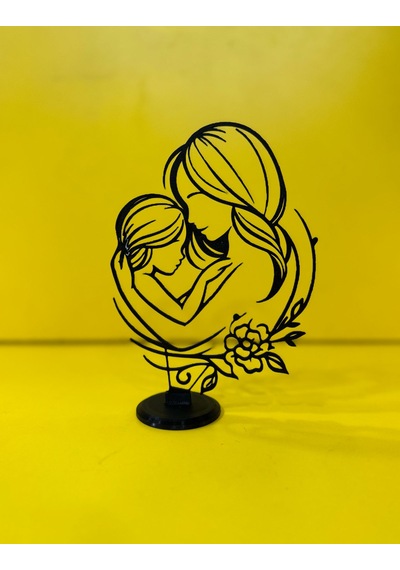 Anneler Günü Özel Anne Çocuk Temalı Biblo 18 Cm Plastik