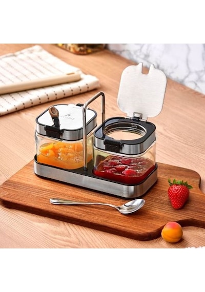 Aryıldız Timeless 3 Parça Reçellik Seti Gri