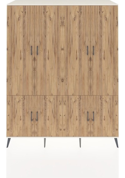 Kronos Gardrop 10 Raflı 8 Kapaklı 176x59x221 Aytaşı-çam/antrasit Çam/antrasit Kronos Gardrop 10 Raflı 8 Kapaklı 176x59x221 Aytaşı-çam/antrasit Çam/antrasit