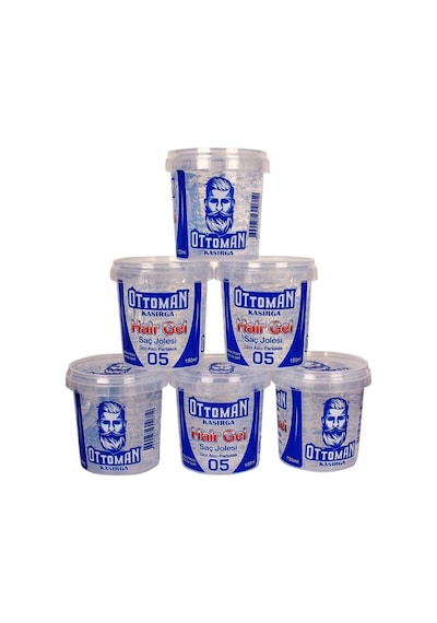 Ottoman Kasırga Saç Jölesi 150ml Şeffaf Extra Sert - 6'li Paket