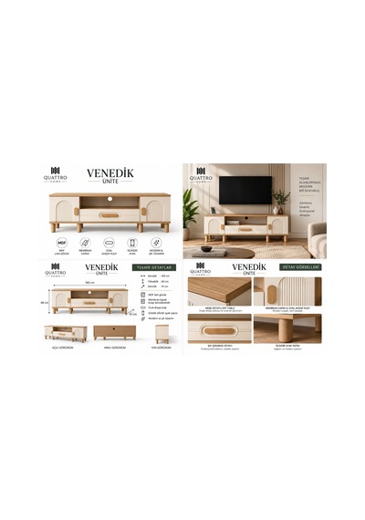 Venedik Tv Ünitesi Ahşap