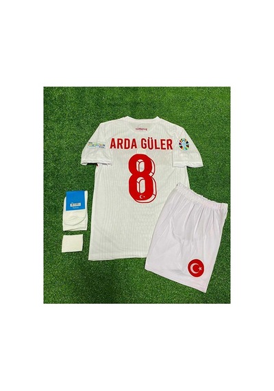 Türkiye 2024 Arda-güler Beyaz Iç Saha Çocuk Forması 4'lü Set Eur Çok Renkli