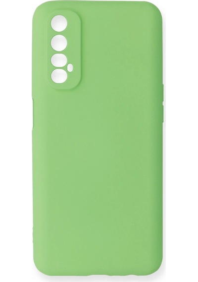 Gld-spt- Newface Realme 7 Kılıf First Silikon - Yeşil