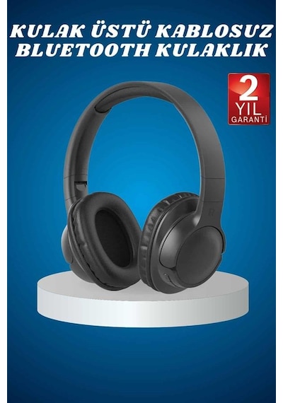 Kulak - 277 - Üstü Kablosuz Bluetooth Kulaklık Yüksek Ses Kaliteli - Spt-gld - Anc Özelliği
