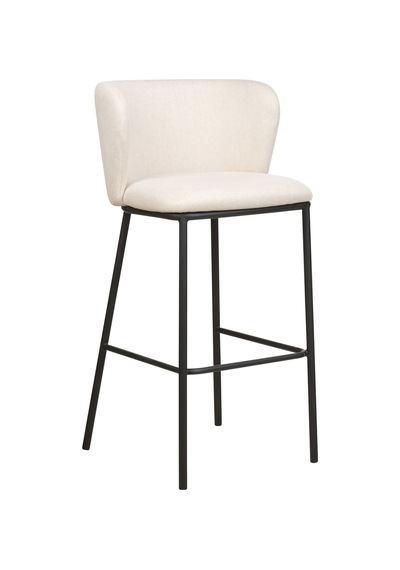 Mına 2'li Bar Sandalyesi Seti, 73 Cm Oturum, Ayak Destekli, Modern Tasarım Beyaz Mına 2'li Bar Sandalyesi Seti, 73 Cm Oturum, Ayak Destekli, Modern Tasarım Beyaz