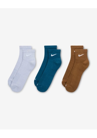 Nike Everyday Plus Destekli Antrenman Bilek Çorapları 3 Çift Sx6890-970 Cok Renklı
