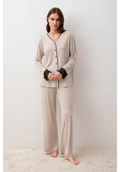 Artış Collection Artış 20207 Bayan Pijama Takımı Bej