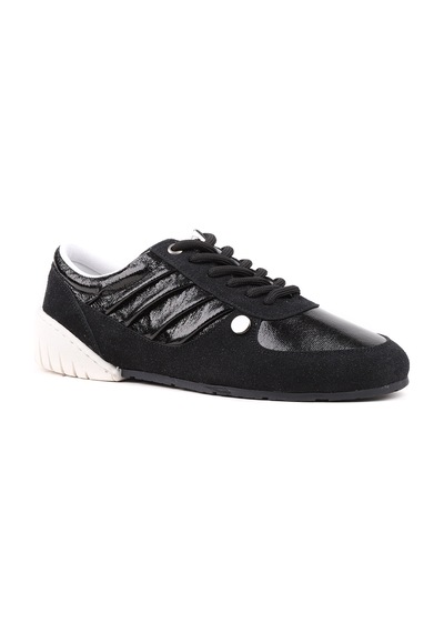 Stato Frame Kadın Sneaker Günlük Rahat Bağcıklı Spor Ayakkabı Siyah