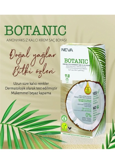 Botanıc Amonyaksız Kalıcı Krem Boya Seti 11.0