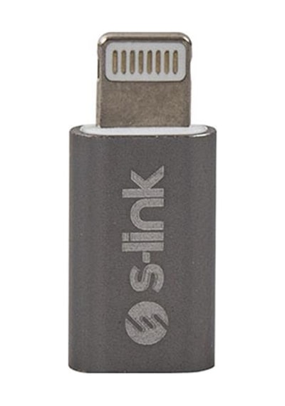 S-link Sl-ta20m Gümüş Metal Gövde Microusb 5pin F To Lightning M Çevirici