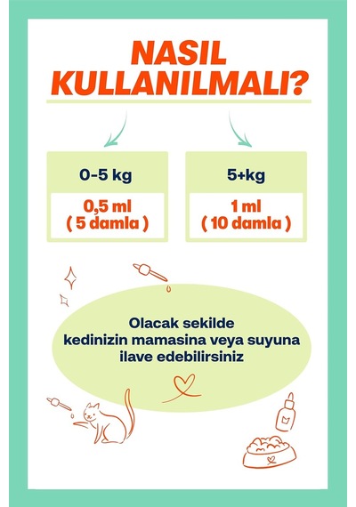 Kediler İçin Plus B Damla 50ml Ve Tüy Dökülmesini Engelleyici Biotinli Tüy Sağlığı Damlası