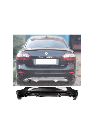 Renault Fluence Gt Arka Ek Plastik Siyah Difüzör 2009-2016 Arka-bodykit-ek-karlık