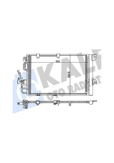 Klima - 758 - Kondenseri Astra G-zafıra A - Dpmıx-hb - Al/al 573x383x16