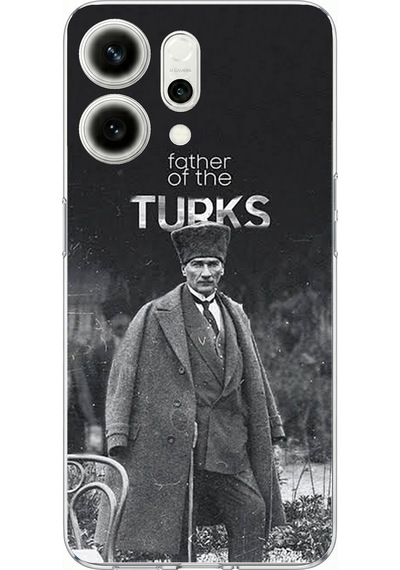 Oppo Reno 14 5g Uyumlu Atatürk'ün Mirası Baskılı Silikon Kılıf Renkli