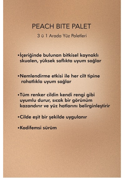 Farmasi Peach Bite Kontür Paleti 3'lü