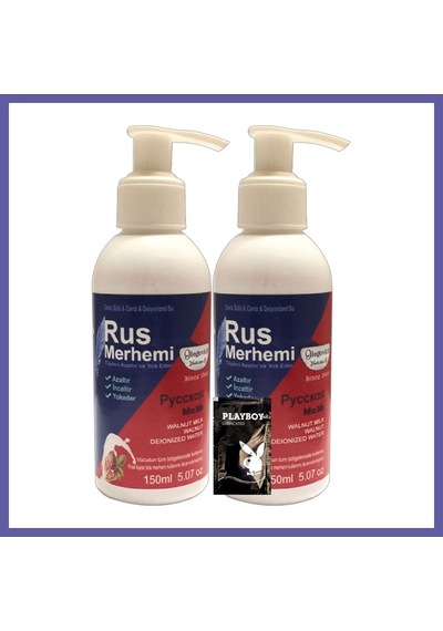 Bezos Rus Merhemi Glegnid Blue Tüy Kremi22-2:0314 2 Tane X 150 Ml Cevizli & Ceviz Sütlü Rus Merhemi + Yanında Jel Nıda