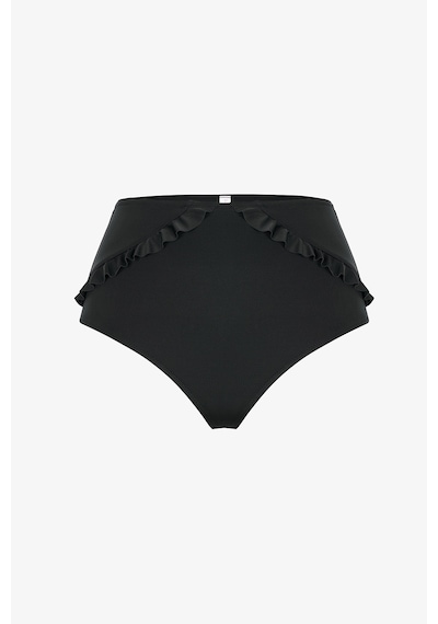 Penti Siyah New High Ruffle Bikini Altı