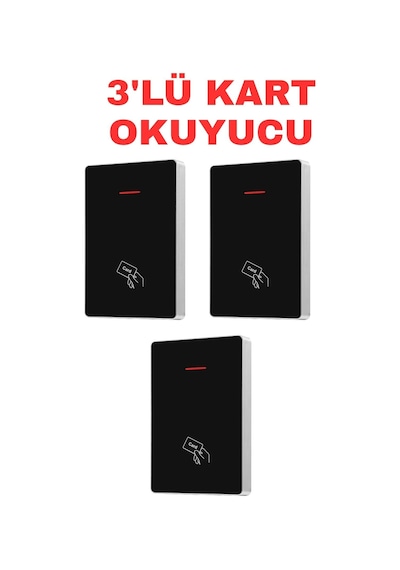 Sr-215 Em 10.000 Kullanıcılı Proximity Kart Okuyucu 125 Khz Standalone 3 Adet