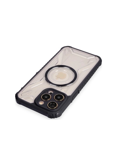 Apple  Uyumlu  iPhone 12 Pro Kılıf Prag Magneticsafe Kapak Siyah