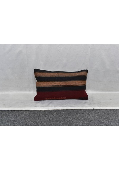 Zehra Abla Halı Yeni El Dokuma Dekoratif Lumbar Kilim Kırlent Yastık Kılıfı 6153