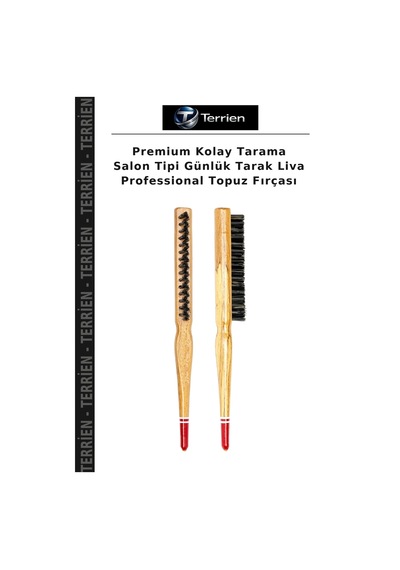 Premium Kolay Tarama Salon Tipi Günlük Tarak Liva Professional Topuz Fırçası