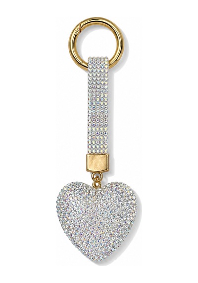 Kalpli Taşlı Luxury Çanta Charmı Gümüş Kristal Bag Charm