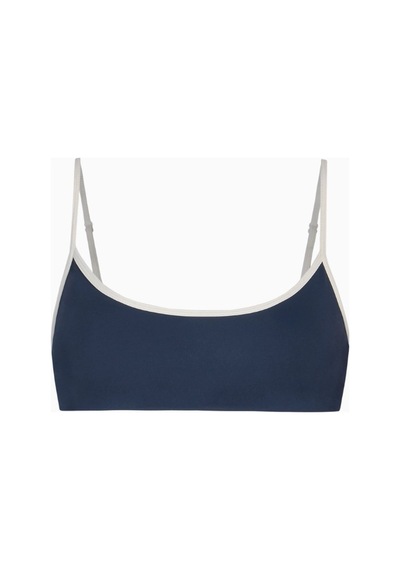 Because Of Alice Base Contrast Trim Cami Bra Tamamlayıcı Spor Sütyeni Mavi