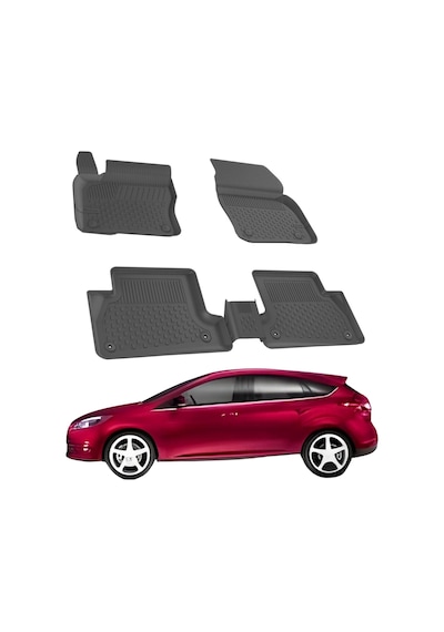 Ford Focus Sd 2010-2018 İle Uyumlu 4.5d Araç Paspası Araç Özel Havuzlu Oto Paspası