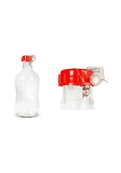 Cam Mühürlü Kapaklı Akaryakıt Numune Alma Şişesi 1 Litre