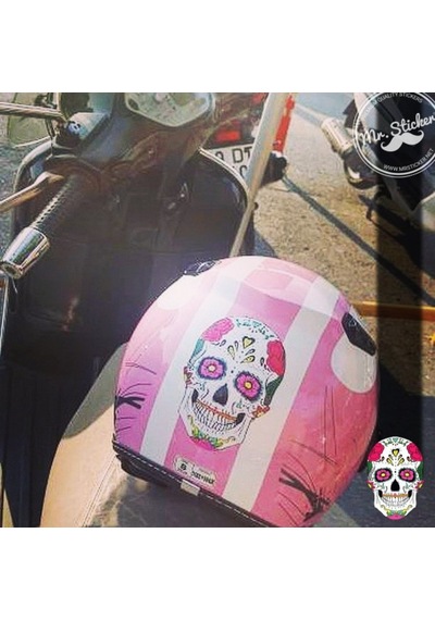 Bay Etiket Skl6 Sugar Skull Kurukafa Sticker