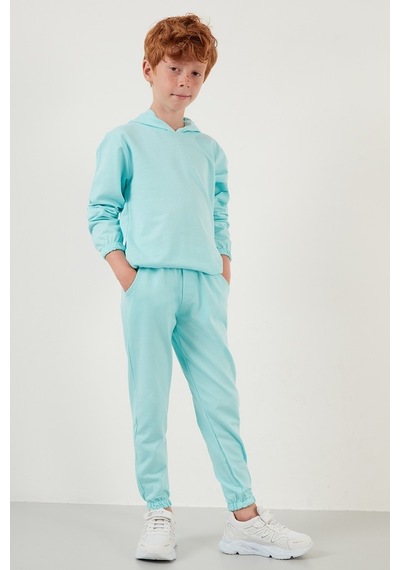 Lela Kapüşonlu Cepli % 100 Pamuk Çocuk Unisex Çocuk Takım 5922021 Mint Lela Kapüşonlu Cepli % 100 Pamuk Çocuk Unisex Çocuk Takım 5922021 Mint